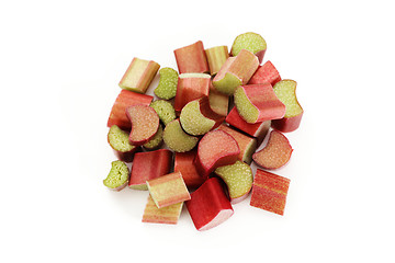 Image showing fresh rhubarb