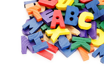 Image showing wooden letters