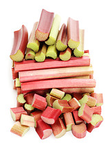 Image showing fresh rhubarb