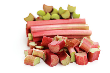 Image showing fresh rhubarb