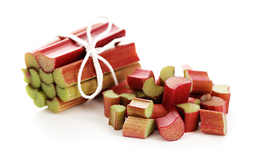 Image showing fresh rhubarb