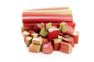 Image showing fresh rhubarb