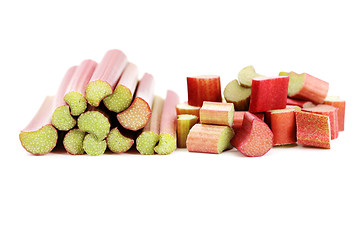 Image showing fresh rhubarb