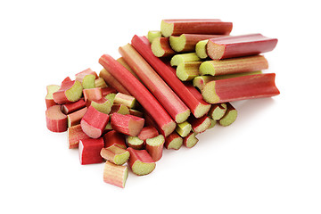 Image showing fresh rhubarb
