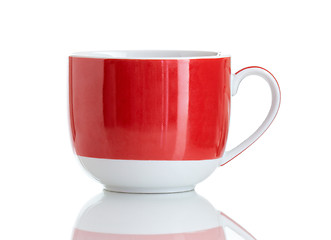 Image showing Red tea cup 