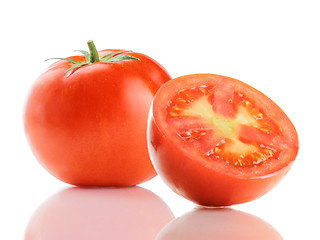 Image showing red truss tomatoes