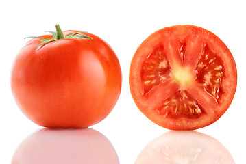 Image showing red truss tomatoes