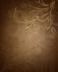 Image showing Floral grunge background