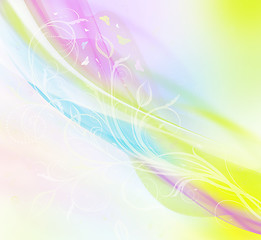 Image showing Abstract colorful summer background