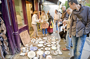 Image showing London street shopping