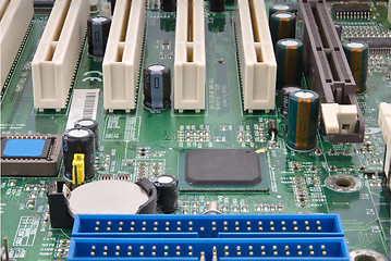 Image showing Partial computer mainboard