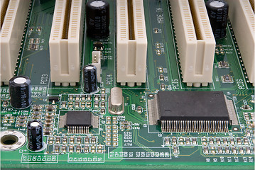 Image showing Partial computer mainboard