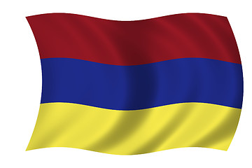 Image showing waving flag of armenia