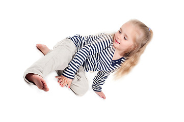 Image showing Little cute girl in studio