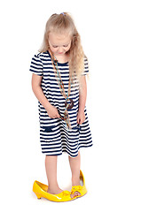 Image showing Little cute girl in studio