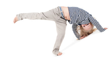 Image showing Little cute girl in studio