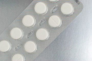 Image showing Medical pills background 