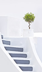Image showing Santorini stairs