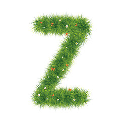 Image showing Grass Alphabet A-Z