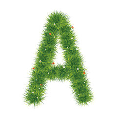 Image showing Grass Alphabet A-Z