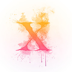 Image showing Sunny Swirl Letter X