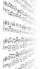 Image showing Music Notes Texture