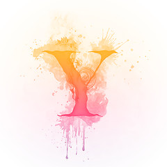 Image showing Sunny Swirl Letter Y