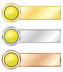 Image showing Tennis medals