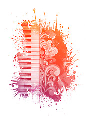 Image showing Watercolor Piano