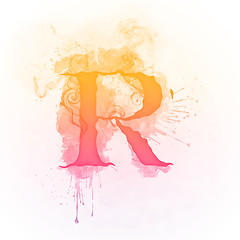 Image showing Sunny Swirl Letter R