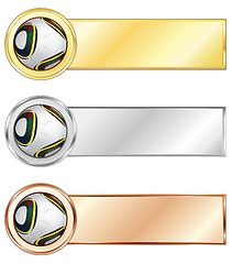 Image showing Soccer medals