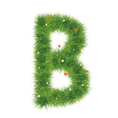 Image showing Grass Alphabet A-Z
