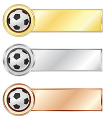Image showing Soccer medals