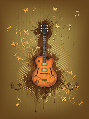 Image showing Retro Electric Guitar