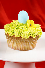 Image showing Fancy Easter cupcake