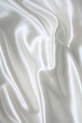 Image showing Smooth elegant white silk 