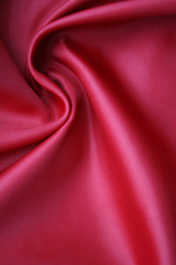 Image showing Smooth Red Silk as background