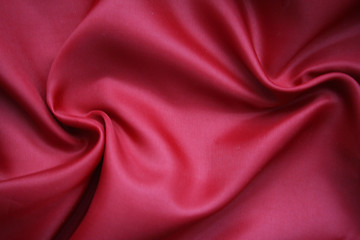 Image showing Smooth Red Silk as background