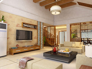 Image showing rendering living room