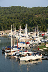 Image showing Greece. Halkidiki.Sithonia. Porto Carras. Yachts 