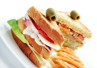 Image showing sandwiches