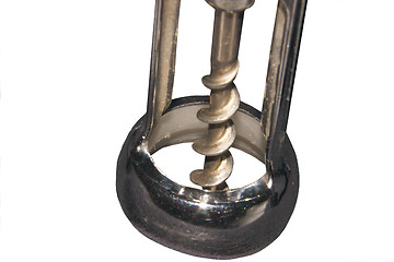 Image showing cork screw closeup and isolated