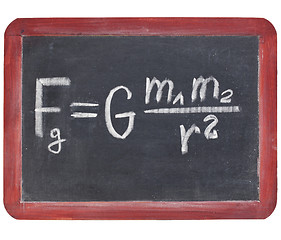 Image showing Newton gravity law