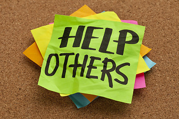 Image showing help others reminder