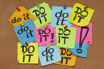 Image showing do it - procrastination concept