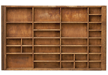 Image showing vintage printer drawer