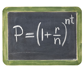 Image showing compound interest equation