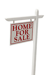 Image showing Home For Sale Real Estate Sign on White with Clipping