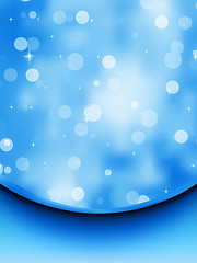 Image showing Elegant christmas blue background. EPS 8