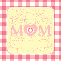 Image showing Happy Mother's Day card template. EPS 8